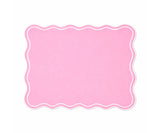 Dining Table Placemats - White Scalloped Placemats