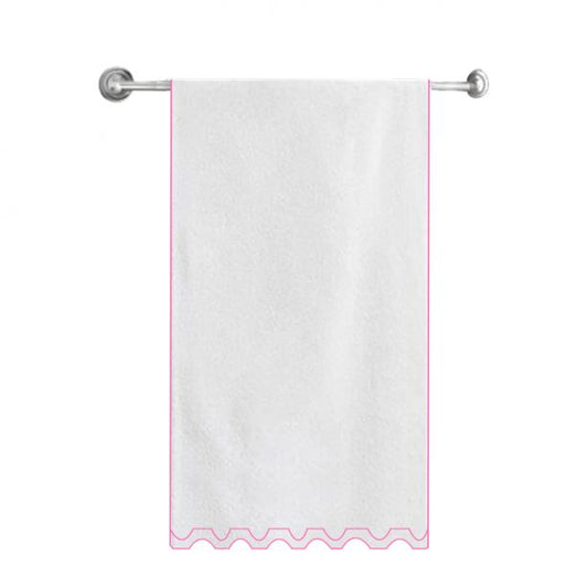 Zig & Zag U Shape Embroidered Bath Towels (Set of 2)