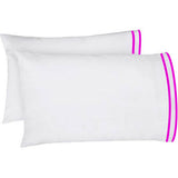 400TC Embroidery & Border Cotton Sateen Solid Sheet set