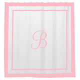 Border Frame Cotton Shower Curtain