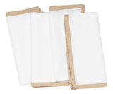 Beige Border Napkins Set of 4