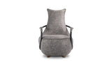 Carlisle Club Chair Grey Velvet