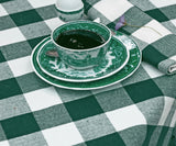 Green Checkered Tablecloth