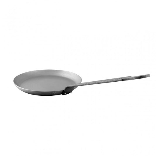 Mauviel M'STEEL Black Carbon Steel Crepe Pan With Iron Handle