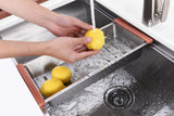 Aegis Undermount Stainless Steel 32.75 in. 0-Hole 50/50 Double Bowl Kitchen Sink with Cutting Board and Colander