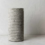 Polopina Gray Textured Cylindrical Decor - Clearance