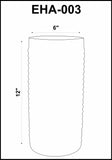 Polopina Gray Textured Cylindrical Decor - Clearance