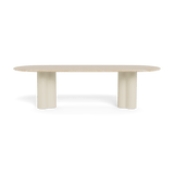 Porto Aluminum Pill Dining Table 108"