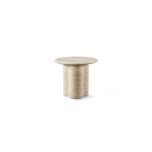Porto Travertine Round Side Table