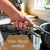 Hexagon Surface Hybrid Stainless Steel Saucepan with Lid
