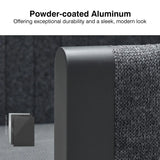 PURPLE LEAF Sanori Grey Symmetrical Outdoor Sectional Modular Design with Cushions and Ottoman for Porch