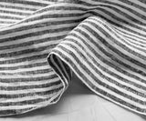 Black Pinstripe Linen Napkins - Set of 4, 8 & More