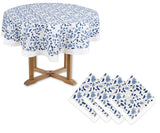 Floral Fabric Tablecloths and Napkin