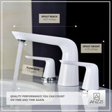 Pendant Series 8 in. Widespread 2-Handle Low-Arc Bathroom Faucet in Polished Chrome