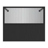 PURPLE LEAF Outdoor Adjustable Louvered Aluminum Pergola Metal Roof Hardtop Gazebo with Upgrade Curtain