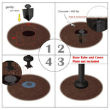 PURPLE LEAF OPEN BOX Umbrella Base,Base in Ground ZYBASE-7