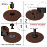 PURPLE LEAF Cantilever Umbrella Base,Base in Ground ZYBASE-7