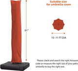 PURPLE LEAF Cantilever Umbrella Cover with Zipper Out Door Umbrella Patio Umbrella Cover