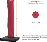 PURPLE LEAF Cantilever Umbrella Cover with Zipper Out Door Umbrella Patio Umbrella Cover