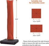 PURPLE LEAF Cantilever Umbrella Cover with Zipper Out Door Umbrella Patio Umbrella Cover