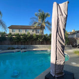 PURPLE LEAF Cantilever Umbrella Cover with Zipper Out Door Umbrella Patio Umbrella Cover