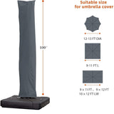 PURPLE LEAF Cantilever Umbrella Cover with Zipper Out Door Umbrella Patio Umbrella Cover