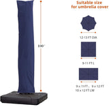 PURPLE LEAF Cantilever Umbrella Cover with Zipper Out Door Umbrella Patio Umbrella Cover