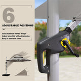 PURPLE LEAF Double Top 11 ft Round Outdoor Patio Umbrella with High Quality Sunbrella Fabric