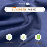 PURPLE LEAF Double Top 11 ft Round Outdoor Patio Umbrella with High Quality Sunbrella Fabric