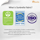 PURPLE LEAF Double Top 11 ft Round Outdoor Patio Umbrella with High Quality Sunbrella Fabric