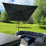 PURPLE LEAF Best Value Cantilever Patio Umbrella with Left-Right Tilt and 360° Swivel Outdoor Umbrellas