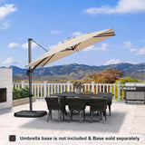 PURPLE LEAF Best Value Cantilever Patio Umbrella with Left-Right Tilt and 360° Swivel Outdoor Umbrellas