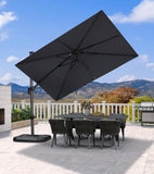 PURPLE LEAF Best Value Cantilever Patio Umbrella with Left-Right Tilt and 360° Swivel Outdoor Umbrellas