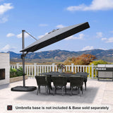 PURPLE LEAF Best Value Cantilever Patio Umbrella with Left-Right Tilt and 360° Swivel Outdoor Umbrellas