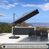 PURPLE LEAF Best Value Cantilever Patio Umbrella with Left-Right Tilt and 360° Swivel Outdoor Umbrellas