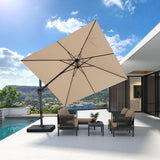 PURPLE LEAF Best Value Cantilever Patio Umbrella with Left-Right Tilt and 360° Swivel Outdoor Umbrellas