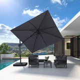 PURPLE LEAF Best Value Cantilever Patio Umbrella with Left-Right Tilt and 360° Swivel Outdoor Umbrellas