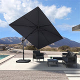 PURPLE LEAF Best Value Cantilever Patio Umbrella with Left-Right Tilt and 360° Swivel Outdoor Umbrellas