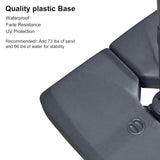 PURPLE LEAF Grey Patio Cantilever Umbrella Base ZY05ALFGYBS-120