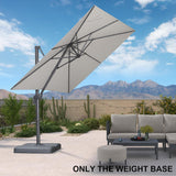 PURPLE LEAF Grey Patio Cantilever Umbrella Base ZY05ALFGYBS-75