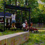 PURPLE LEAF Outdoor Pergola with Retractable Canopy Aluminum Shelter for Porch Garden Beach Shade Pavilion Pergola Modern Backyard Deck