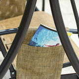 PURPLE LEAF Outdoor Swing Chair Patio Porch Swing - Barcelona Series