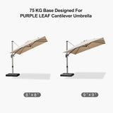 PURPLE LEAF Cantilever Umbrella Weighted Base ZY01HLRBASE-75