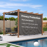 PURPLE LEAF Retractable Outdoor Curtains for Pergola, Gazebo, and More: Enjoy Your Outdoor Space in Comfort