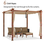 PURPLE LEAF Retractable Outdoor Curtains for Pergola, Gazebo, and More: Enjoy Your Outdoor Space in Comfort