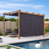 PURPLE LEAF Retractable Outdoor Curtains for Pergola, Gazebo, and More: Enjoy Your Outdoor Space in Comfort