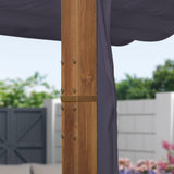 PURPLE LEAF Retractable Outdoor Curtains for Pergola, Gazebo, and More: Enjoy Your Outdoor Space in Comfort