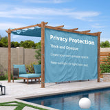 PURPLE LEAF Retractable Outdoor Curtains for Pergola, Gazebo, and More: Enjoy Your Outdoor Space in Comfort