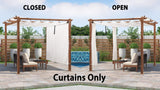 PURPLE LEAF Retractable Outdoor Curtains for Pergola, Gazebo, and More: Enjoy Your Outdoor Space in Comfort