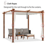 PURPLE LEAF Retractable Outdoor Curtains for Pergola, Gazebo, and More: Enjoy Your Outdoor Space in Comfort